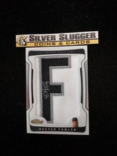 2009 Dexter Fowler Topps Finest Autographed Letter Patch Auto /218 #163 Rockies