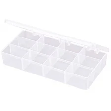 Flambeau T219 Compartment Box With 12 Compartments, Plastic, 1 3/8 In H X