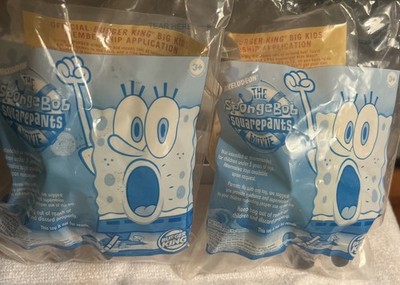 TWO 2004 SpongeBob SquarePants Burger King Toy Toys Rolling Eyes Figure - SEALED