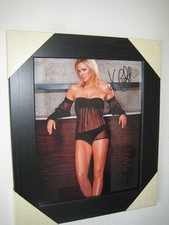 Kim Cattrall ; Signed Photo 8x10 inches Framed with CoA