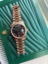 Rolex Day Date 40mm Rose Gold Black Slate Dial - Complete