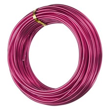 9 Gauge 3mm Aluminum Wire 32.8 Ft 10m Bendable Metal Wire, Wine Red