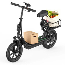 AOVOPRO Electric Scooter w/ Seat, Commuter Foldable, 500W 10.4Ah Battery 22mph