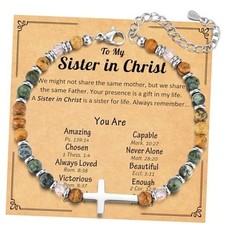 Cross Bracelet for Women Girls, Christian Gifts for Women Sister in Christ