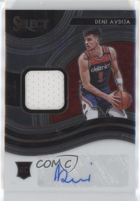 2020-21 Panini Select Rookie Jersey Auto /199 Deni Avdija #RJA-AVD Auto RC