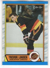 89/90 OPC O-PEE-CHEE TREVOR LINDEN RC ROOKIE CARD #89 NM-MINT. rookie card picture