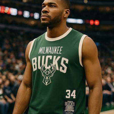 NBA Milwaukee Bucks Men's Antetokounmpo 34 Basketball Jersey Tank