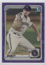 2020 Bowman Chrome Prospects Purple Refractor 30/250 Nick Bennett #BCP-140 et6