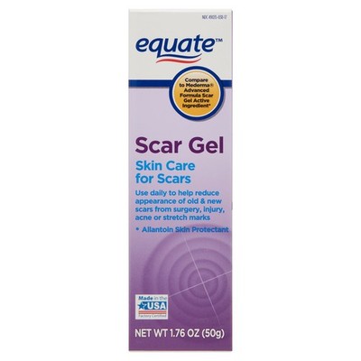 Equate Scar Gel, Skin Care for Scars, Allantoin 0.5% - Skin Protectant, 1.76 oz