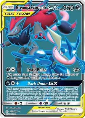 PSA10 ゲッコウガ＆ゾロアークGX RR/Greninja &Zoroark PSA10鑑定済〕ゲッコウガ＆ゾロアークGX【RR】{072/173}