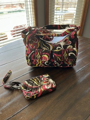 VTG Vera Bradley Puccini Libby Cargo Sling Shoulder Bag & Coin Purse