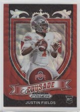 2021 Panini Prizm Draft Picks Crusade Ruby Wave Prizm Justin Fields #163 0r4o