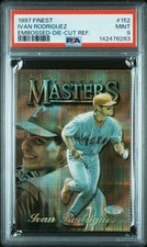 1997 TOPPS FINEST GOLD EMBOSSED REFRACTOR #152 IVAN RODRIGUEZ RARE PSA 9 MINT