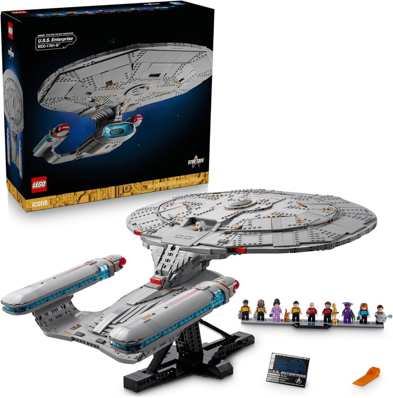 LEGO Icons Star Trek: U.S.S. Enterprise NCC-1701-D Collectible Building Sets for