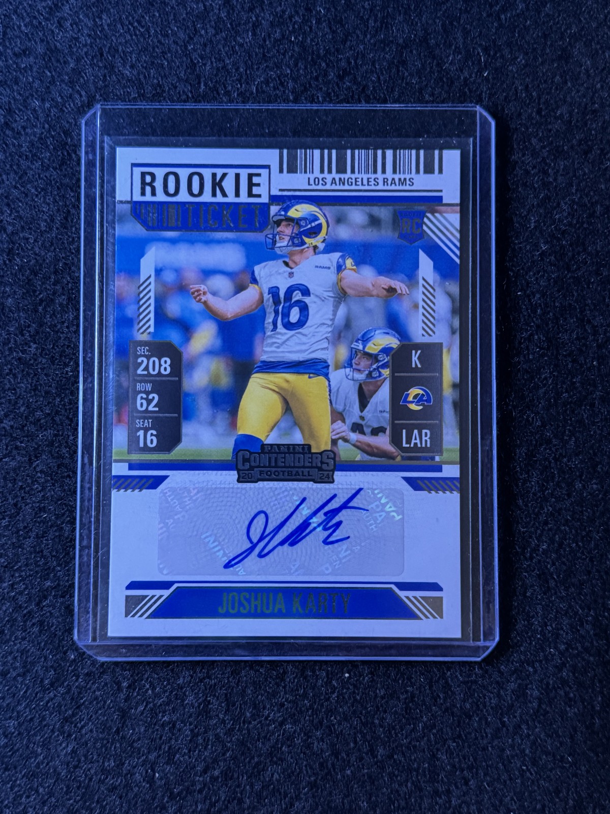 Joshua Karty Panini Contenders #245 Base