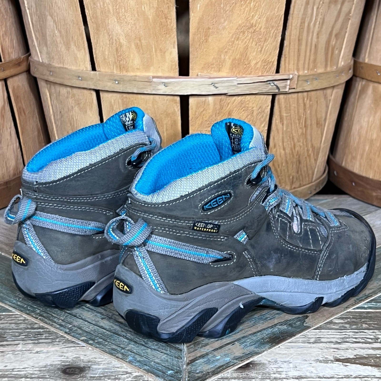 Stivali da lavoro Keen Utility Detroit Mid impermeabili sicurezza punta acciaio donna taglia 6