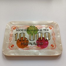 Casino Plaque  10000 fr,  Monte Carlo,Monaco ,ca. 10,5cmx7,2cm