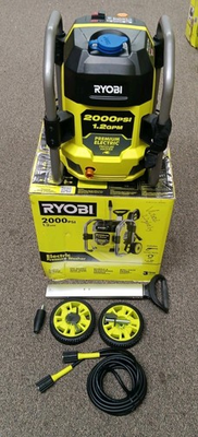 #ad RYOBI 2000 PSI 1.2 GPM Cold Water Electric Corded Pressure Washer Used Lightly $139.99