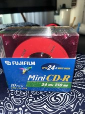 Fujifilm Mini CD-R Confezione da 10 custodie Jewel (cinque colori) 24 min. 210 MB ciascuno