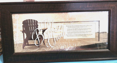 The Broken Chair Poem Framed