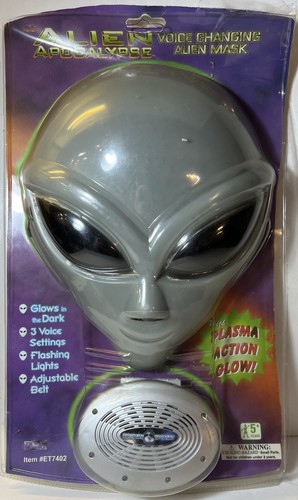 Alien Apocalypse Voice Changing Mask Glow in the Dark 1998 | eBay