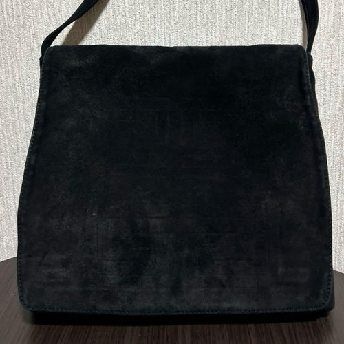 Givenchy Suede 4G Logo One-Shoulder Bag Black From Japan