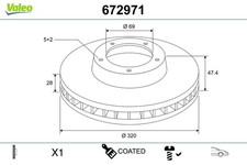 Disque de frein Hyundai TUCSON
