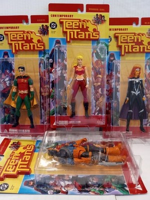 DC DIRECT TEEN TITANS CONTEMPORARY - COMPLETE SERIES 1 FIGURES - NEW MINT - 2004