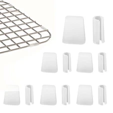 Waziaqoc 20Pcs Sink Rack Feet with 20Pcs Bumpers, Kitchen Sink Wire Replaceme...