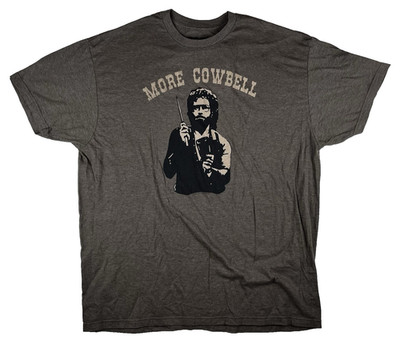 SNL Will Ferrell Brown XL Tshirt More Cowbell Iconic Pop Culture Funny Humor