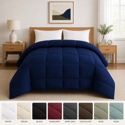 Down Alternative Comforter All Season Soft Fluffy Bed Comforter Queen King