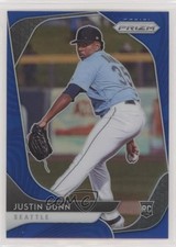 2020 Panini Prizm Blue Prizm Justin Dunn #44 Rookie RC 0a4s