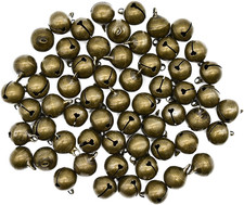 50Pcs 14Mm Small Bronze Jingle Bell 5/9Inches Mini Vintage Craft Bell Antique Br