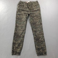 Levis Jogger Stretch Green Pull On Camouflage Pants Youth Boys Size 16 Reg