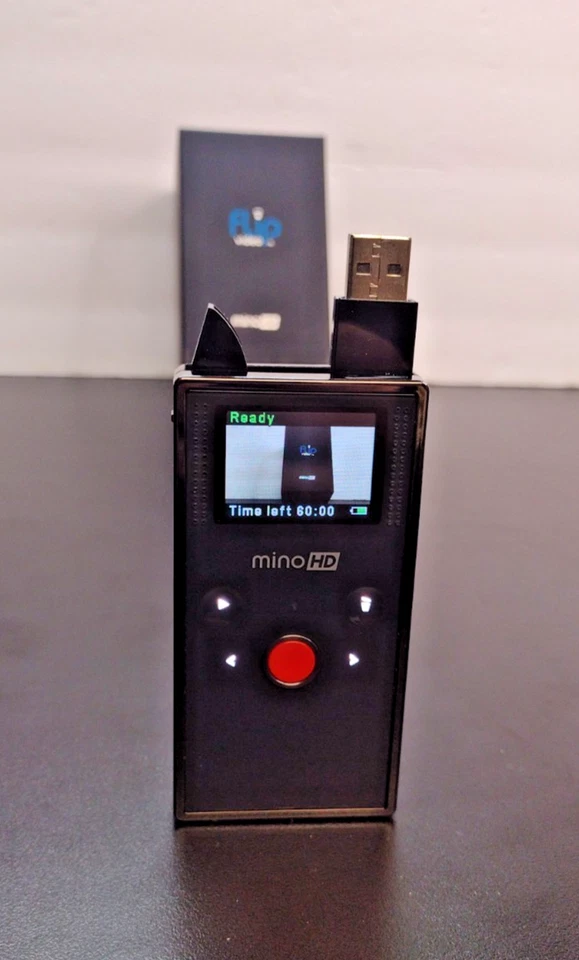 Flip Video MinoHD F460B Flash Media Camcorder In Original Box - Image 2 of 4
