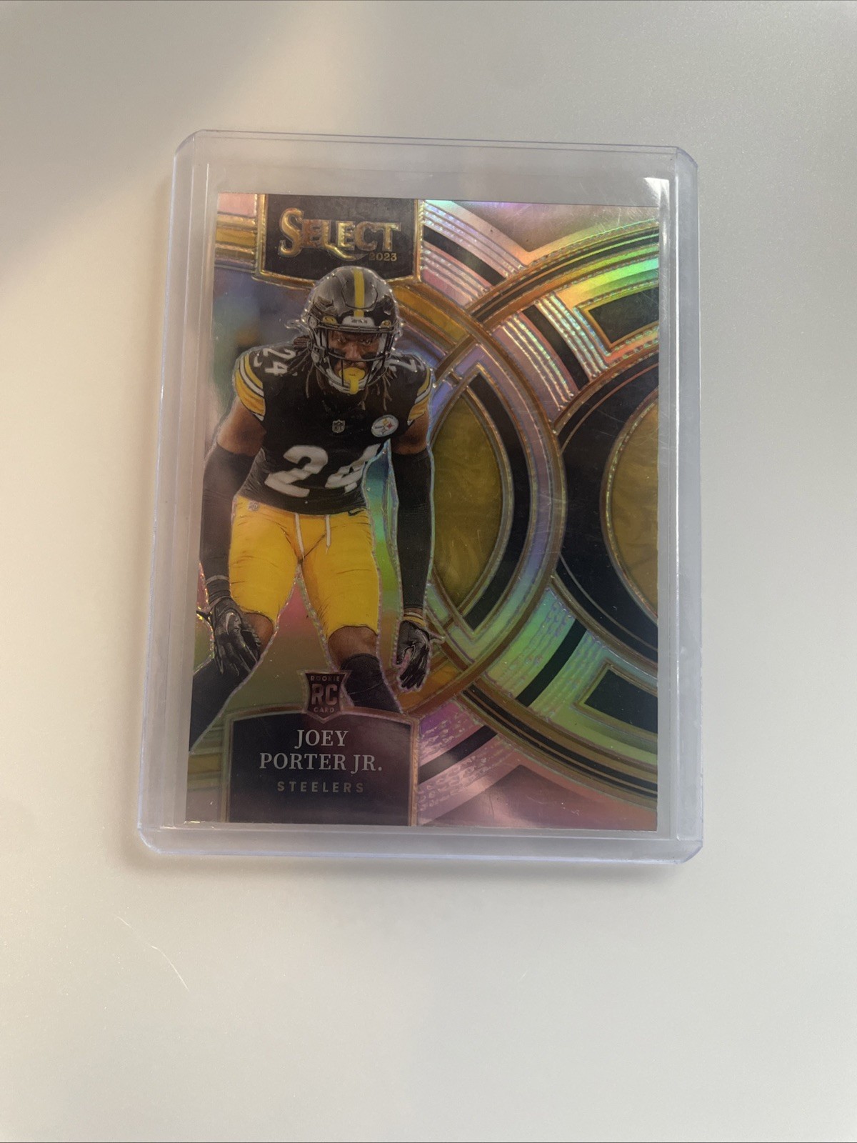 2023 Panini Select - Joey Porter Jr. - ROOKIE Silver Die Cut Premier - #179 (RC)