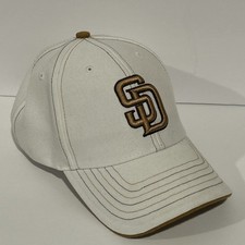 San Diego Padres Cream/brown Stitching MLB Baseball Hat Twins Enterprise GUC