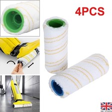 4 Rollers for KARCHER FC3 FC5 FC7 Wet&Dry Hard Floor Cleaner Soft Roller Kits UK