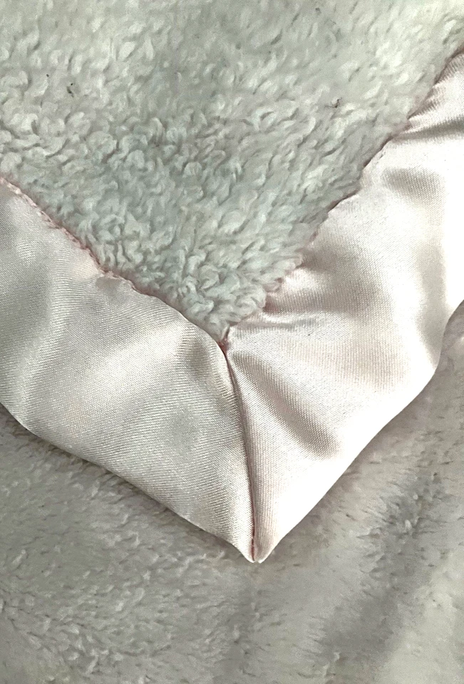Baby Essentials Thank Heaven For LIttle Girls Pink Blanket Satin Trim 29"x39" - Image 4 of 4