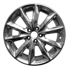 18x7 5 Double Spoke Used Aluminum Wheel Metallic Polished 560-09132 18x7 5 Double Spoke Used Aluminum Wheel Metallic Polished 560-09132