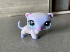 Littlest Pet Shop LPS 880 Purple Ferret with Green Eyes
