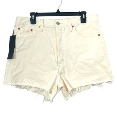Jenni Kayne x Re/Done Low Slung Shorts Vintage White Size 30 New $18