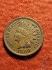 1899 Indian Head One Cent XF/AU Penny Original 125+Yr Old Copper Coin