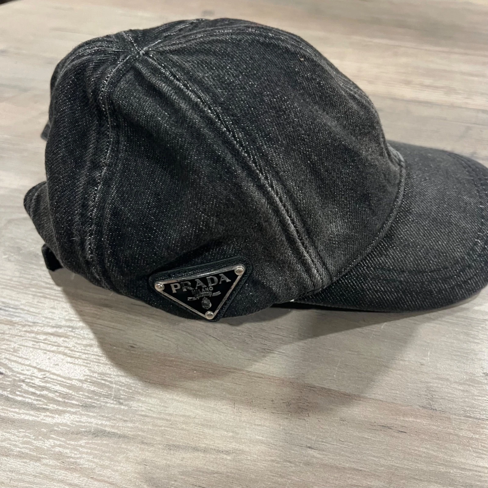 Prada Black Denim Luxury Baseball Cap Adjustable Designer Headwear
Opens in a new window or tab