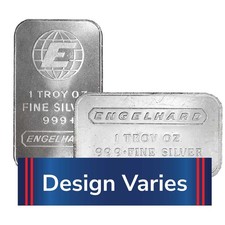Engelhard .999 Fine Silver Bar 1 oz Secondary Market 84.98 per troy oz