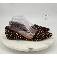 J.Crew Zoe d  Orsay Spotted Calf Hair Flats   Size 8.5