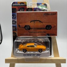 1970 Pontiac GTO Judge Greenlight BF Goodrich Diecast 1:64 Orbit Orange #30138