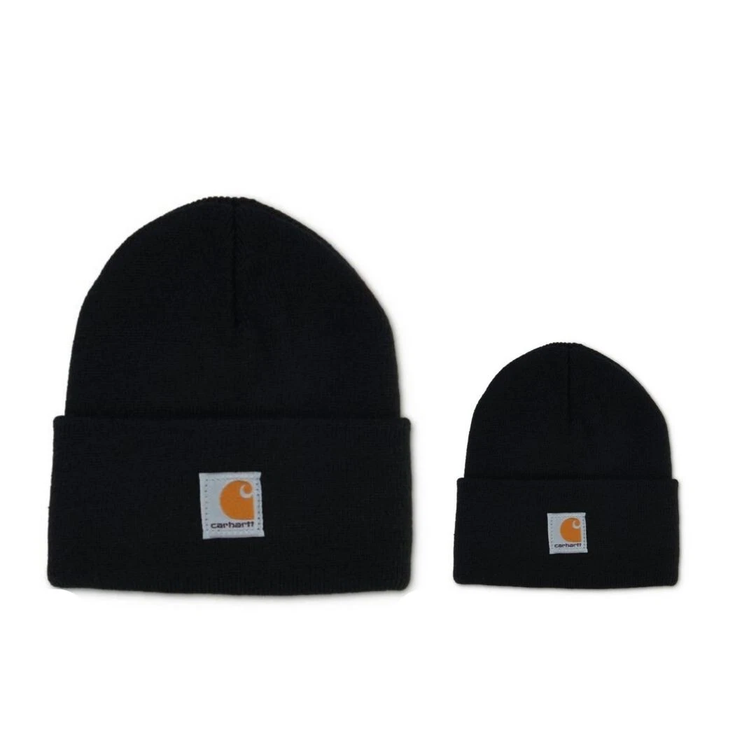 Carhartt Baby Hat with Matching Adult Beanie, Black. UK Stock. Fast Post
Opens in a new window or ta