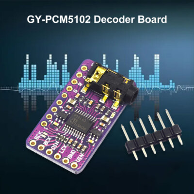 GY-PCM5102 Decoder Sound Card Board I2S IIS Interface for Arduino Raspberry Pi