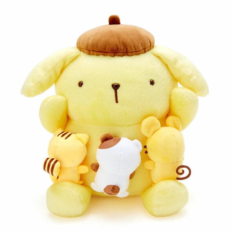 Boneca de Pelúcia Sanrio Pompompurin Team Purin Importada do Japão NOVO Personagens  Sanrio